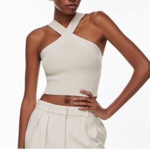 BABATON size Large Woman Streching  crop top blouse